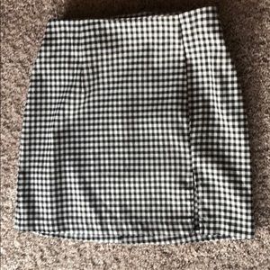 Target Wild Fable Black/White Plaid Skirt